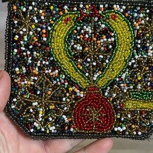 4/$50 beaded purse tropical coin wallet 🌴